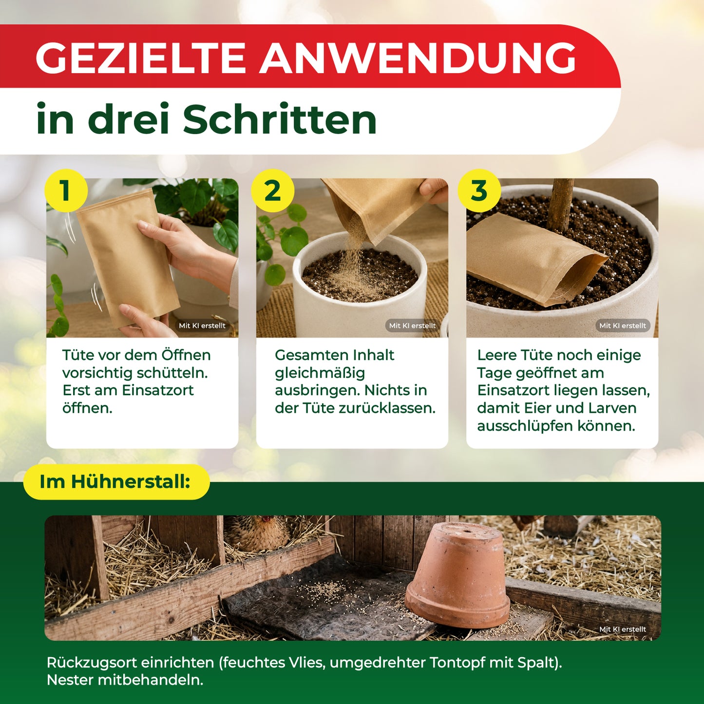 Hypoaspis miles kaufen - Raubmilben gegen die rote Vogelmilbe, Thripse & Trauermücken