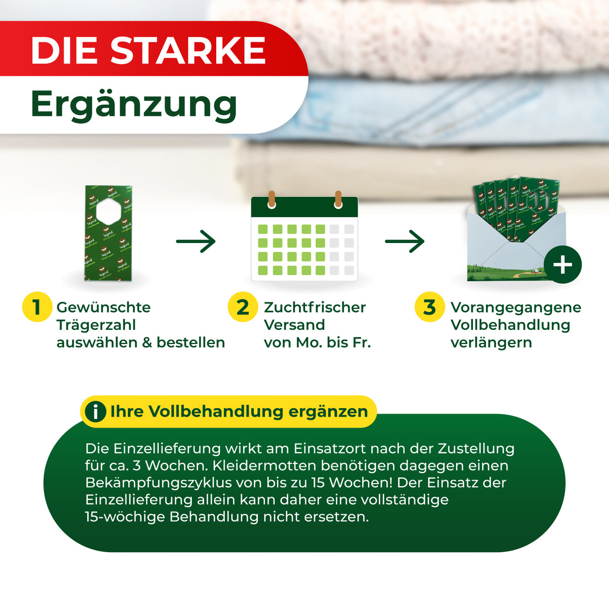 Schlupfwespen gegen Kleidermotten