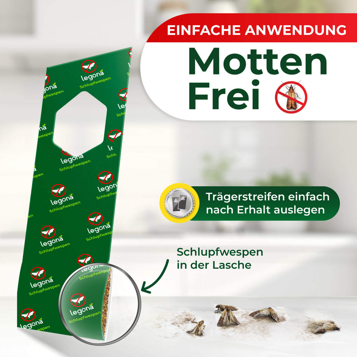 Schlupfwespen gegen Lebensmittelmotten