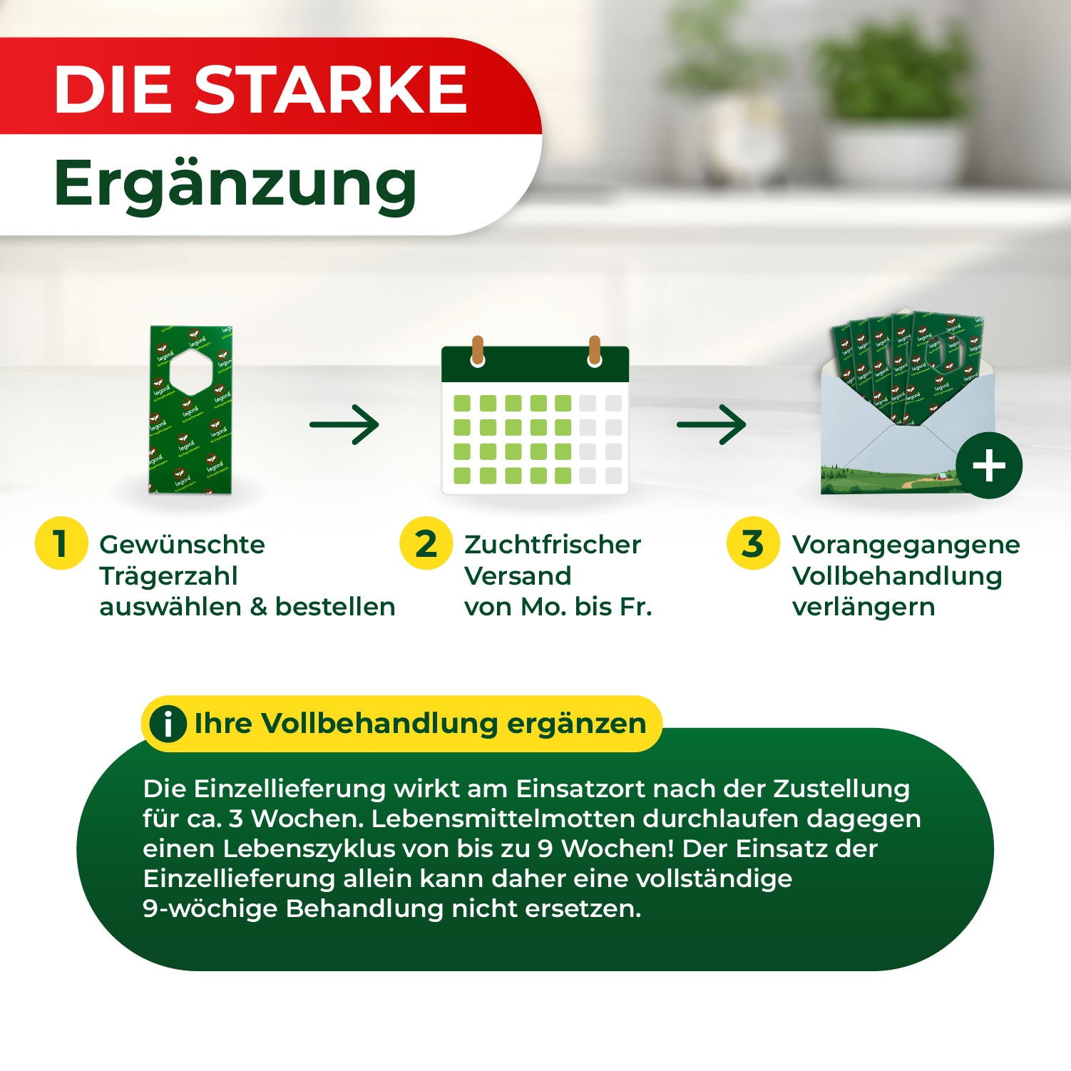 packstation aufbewahrung verlängern Schlupfwespen gegen Lebensmittelmotten