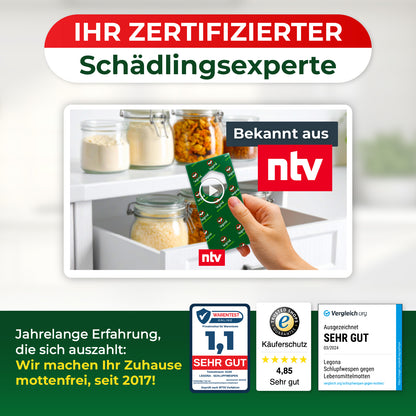 Schlupfwespen gegen Lebensmittelmotten