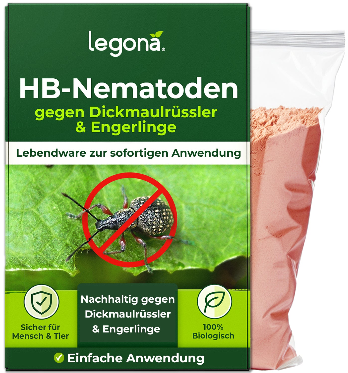 HB-Nematoden gegen Dickmaulrüssler und Engerlinge.