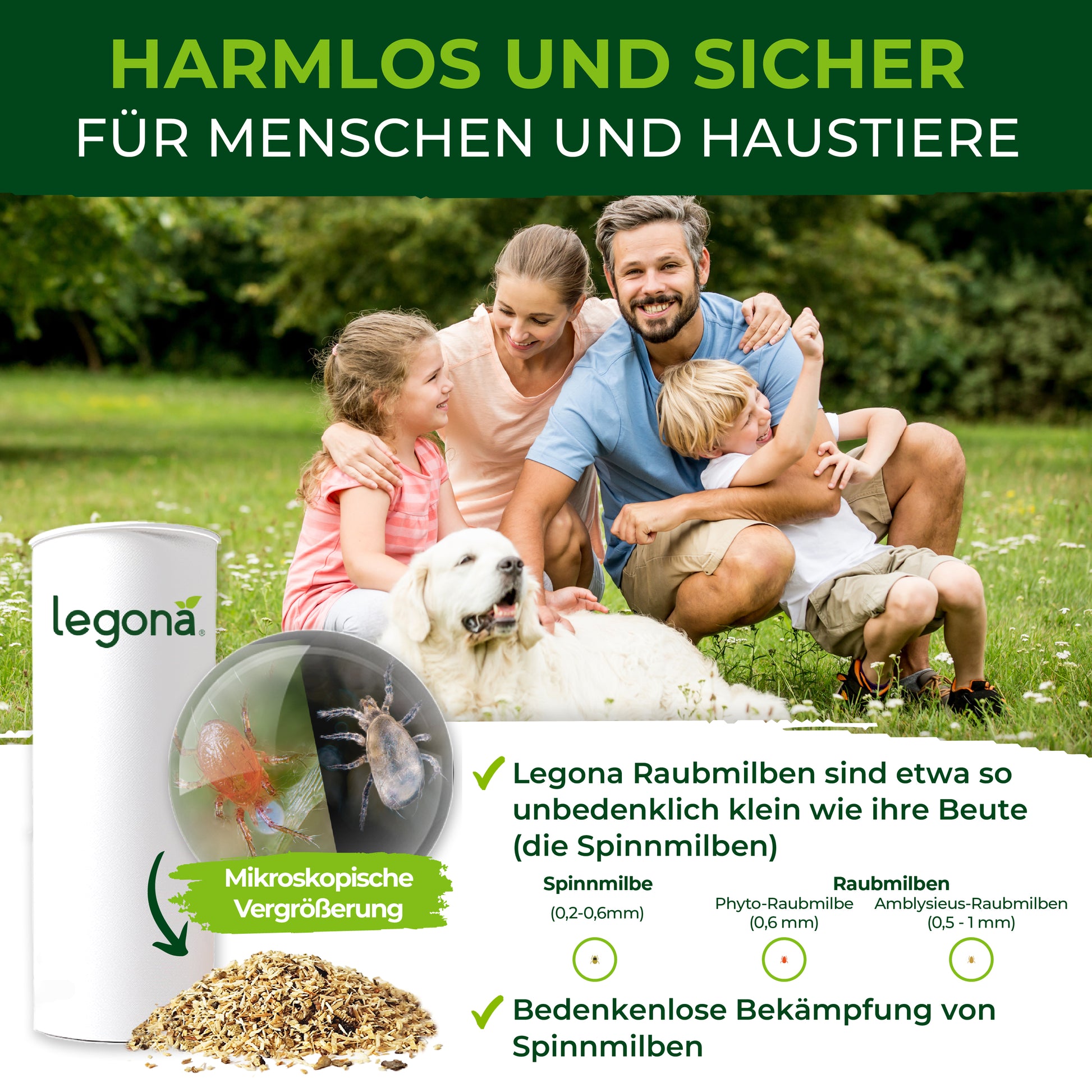 Raubmilben gegen Spinnmilben.