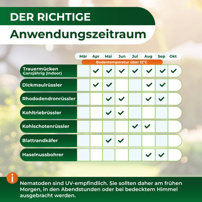 wie lange kann man nematoden aufbewahren SF-Nematoden gegen Trauermücken in Pflanzenerde