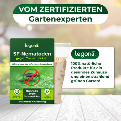 SF-Nematoden gegen Trauermücken und Rüsselkäfer