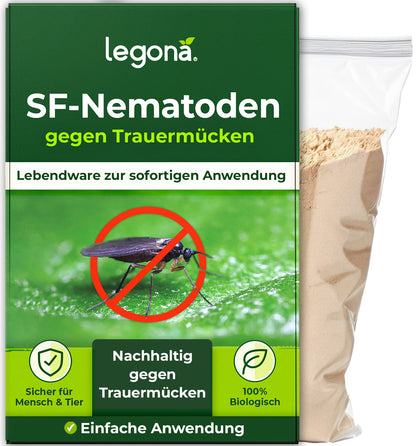 SF-Nematoden gegen Trauermücken und Rüsselkäfer