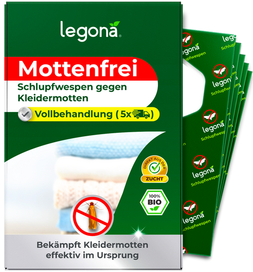 Schlupfwespen gegen Kleidermotten