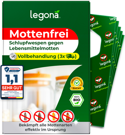 Schlupfwespen gegen Lebensmittelmotten