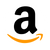 Amazon Logo: Schwarzer Kleinbuchstabe "a" mit orangefarbenem Pfeil darunter, der von links unten nach rechts oben zeigt, auf weißem kreisförmigem Hintergrund