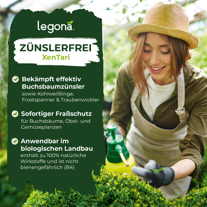 XenTari Zünslerfrei & Raupenfrei - 100% biologisch und nachhaltig